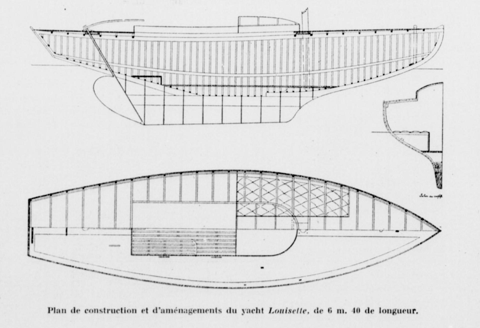 Journal Le yacht - plan de louisette Maria Humblot - 1